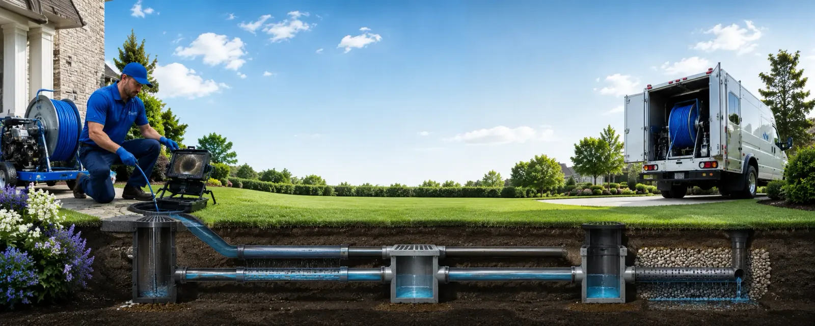 Outdoor drain cleaning information for Burr Hill, VA